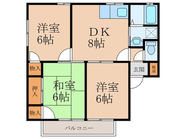 オークヒルズⅠの物件間取画像